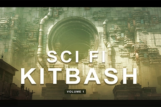 Blender模型-85种科幻城市壁垒建筑场景资产Artstation – Sci Fi Kitbash – Volume 1