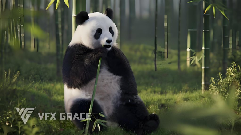 熊猫动画3D模型 VFX Grace – Panda Animation (Blender/OBJ格式)