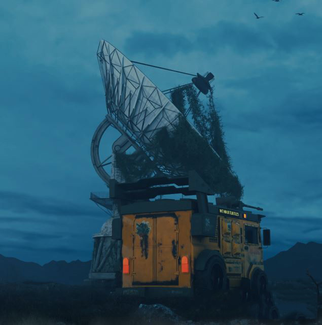 Blender科幻移动信号塔车3D模型资产场景 Signal Lost – Sci-Fi Scene