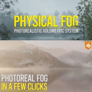 Blender一键生成真实体积雾气烟雾插件下载 Physical Fog Pro