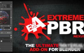 Blender材质预设包插件下载 Extreme PBR Nexus V4.2.1011 + 2K资产预设包下载
