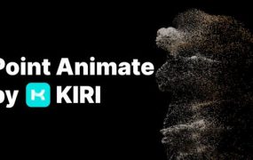 Blender三维3D模型转粒子消散特效插件下载 Point Animate by Kiri Engine v1.0.3