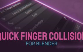 Blender插件下载手指碰撞模拟插件下载 Quick Finger Collision v0.6.0
