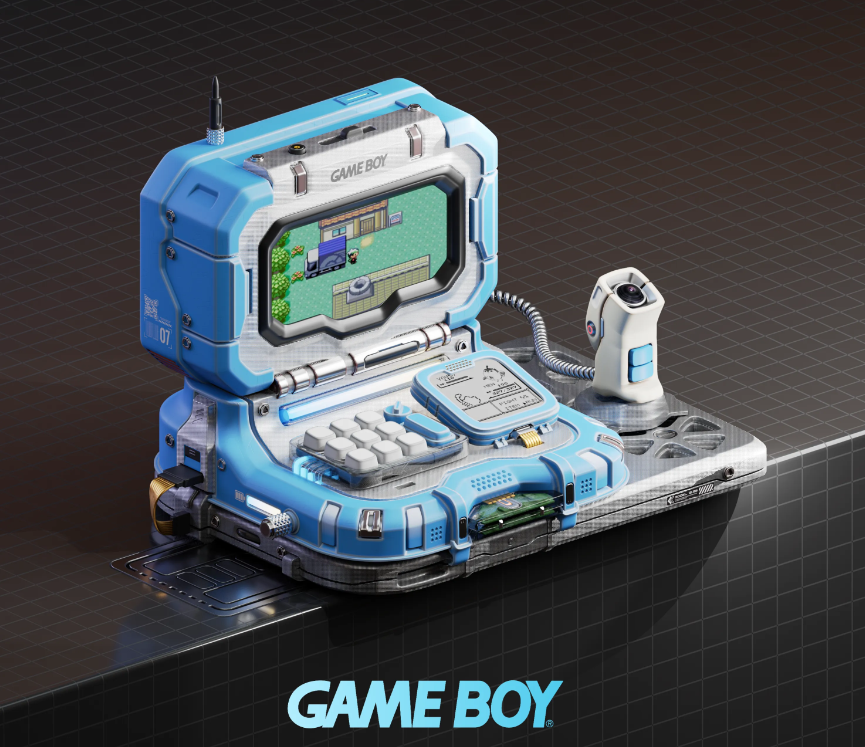 blender GAME BOY 幻想游戏机