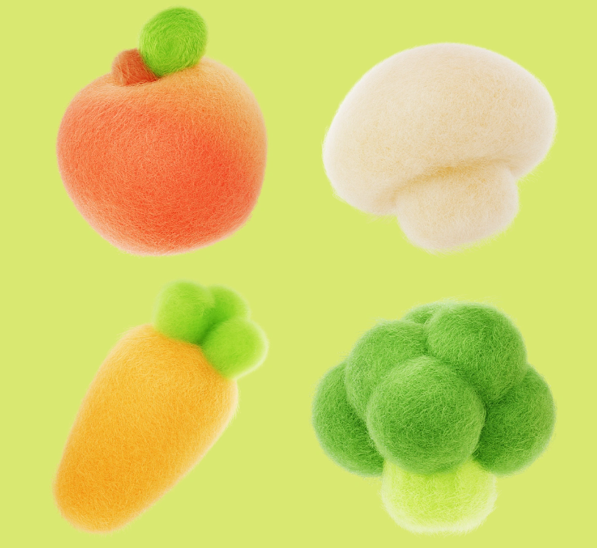 Blender材质 毛毡效果