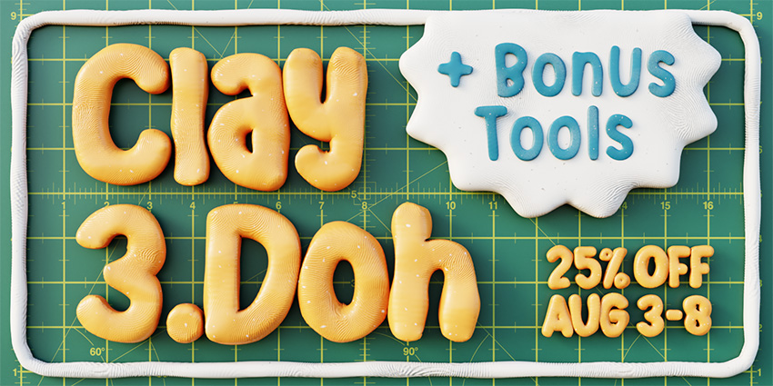 Blender粘土着色器资产预设 Clay Doh V4.0B6 + V3.6.2 – Tools & Shaders