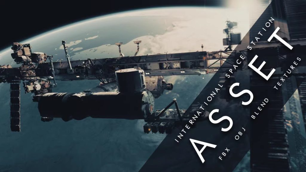 Blender国际空间站3D模型 International Space Station