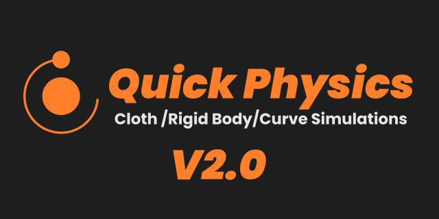 Blender布料刚体曲线物理模拟插件 Quick Physics V2.1.0