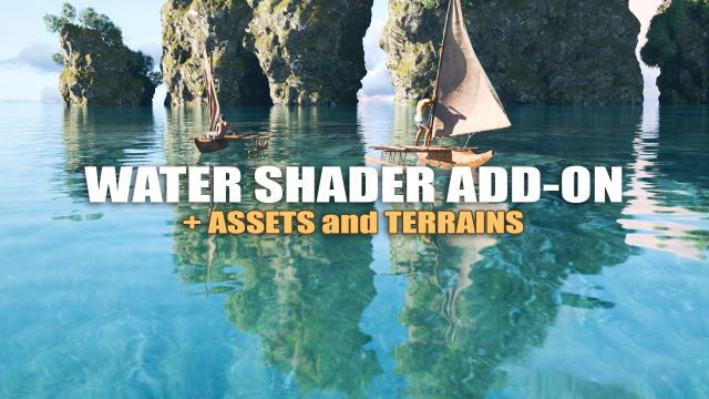 Blender水面着色器插件 Water Shader v2.1.2