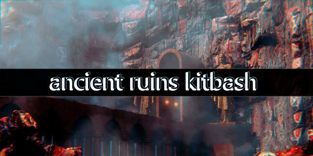 远古遗迹资产3D模型 Ancient Ruins Kitbash (Blender/FBX/OBJ格式)