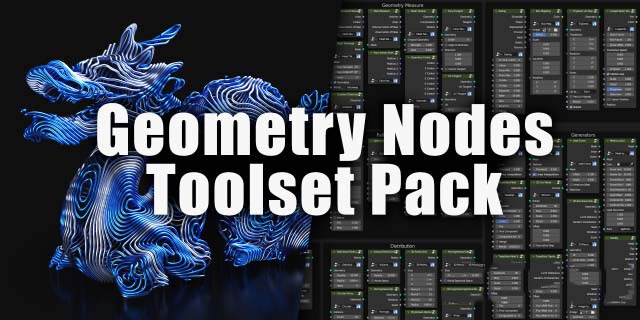 Blender效果器变形器节点资产预设 Higgsas Geometry Nodes Toolset V11
