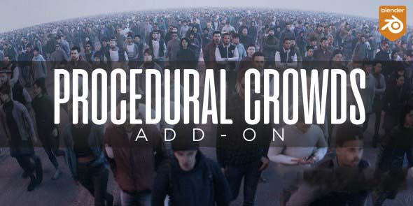 Blender程序化人群生成插件 Procedural Crowds v2.2.0 + 预设库