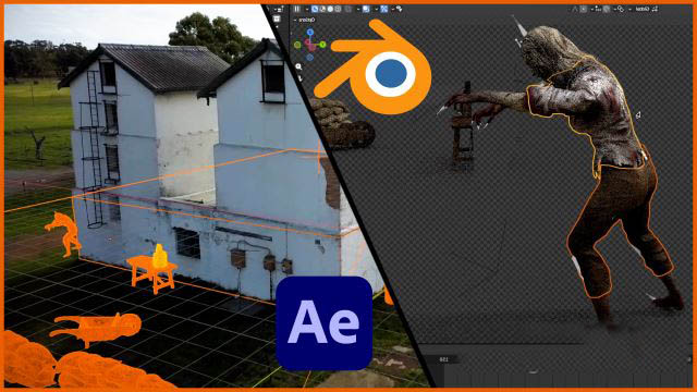 Blender+AE实拍视频特效合成教程 Skillshare – Blender and After Effects VFX Masterclass by Ruan Lotter