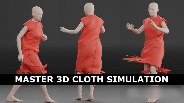 Blender布料模拟教程 Skillshare – Master 3D Cloth Simulation