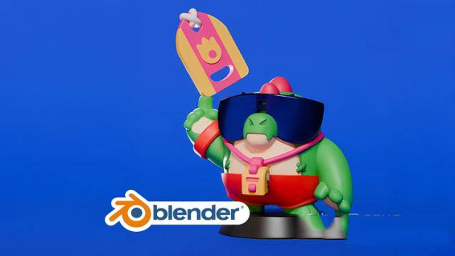 Blender 3D打印人物模型建模教程 Udemy – Create and 3D Print Your First Character in Blender