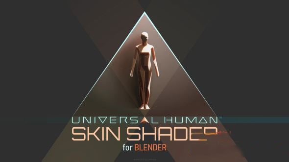 Blender皮肤材质着色器插件 Universal Human Skin Shader V1.0