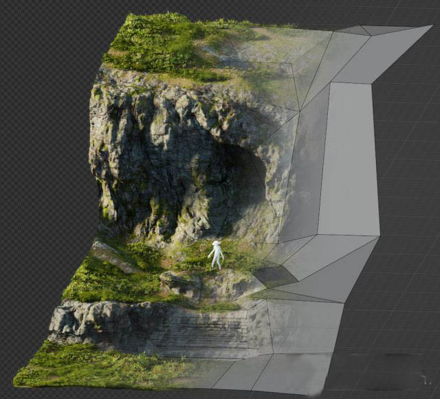 Blender自动多边形地形资产预设 Auto-Terrainer V2