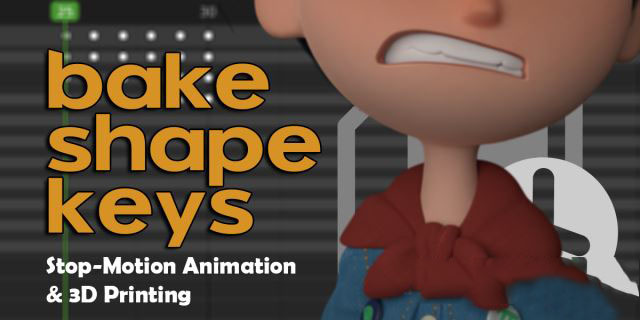 Blender形态键烘焙插件 Bake Shape Keys v1.2.0