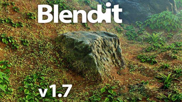模型材质环境融合插件 Blendit v1.7.1 Add-on for Blender 2.83+
