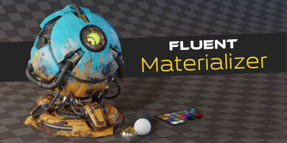 Blender材质制作烘焙保存插件 Fluent Materializer V1.9.3