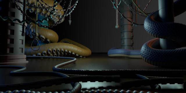 Blender管道绳索曲线细节生成器插件 Handy Curve Profile V1.5