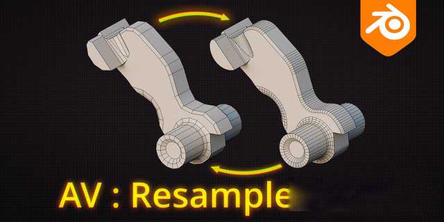 Blender网格智能平滑过渡插件 Resample Mesh v1.0.10