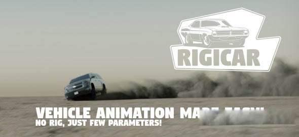 Blender汽车绑定插件 Rigicar v2.3.4
