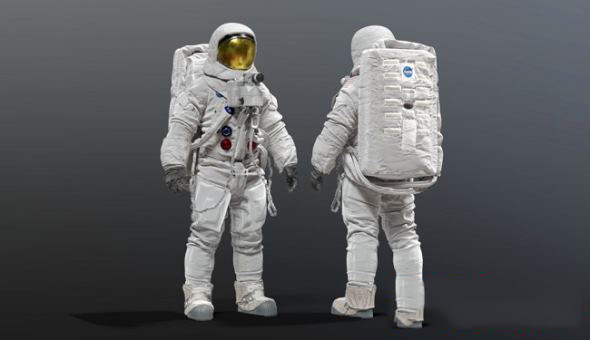 高精度宇航员3D模型 CGTrader – Spacesuit NASA Apollo 11 and Renderhub EMU NASA Space Suit 3D Model