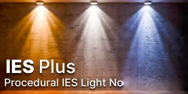 Blender程序化IES灯光控制资产预设 IES Plus V1.3 – Procedural Ies Light Nodes