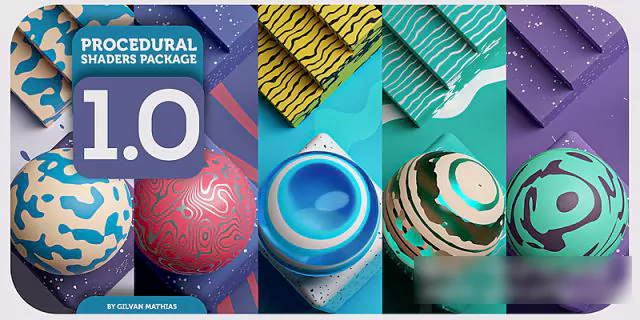 Blender程序化着色器资产预设 Procedural Shader V1.0