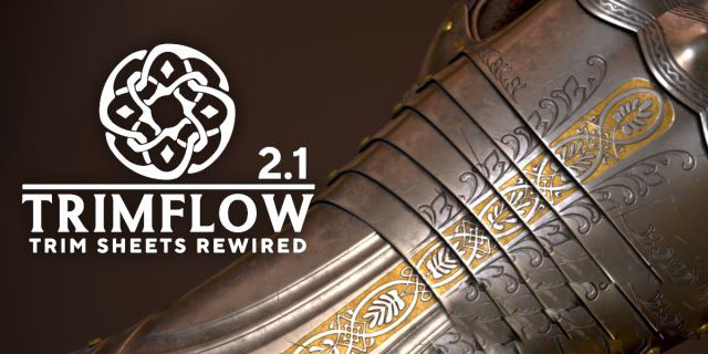 Blender贴画纹理路径绘制插件 Trimflow V2.1.2+V1.0.1 + 使用教程