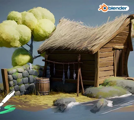 Blender插件|免费手绘风格3D笔触工具 Brushstroke Tools v1.1.2