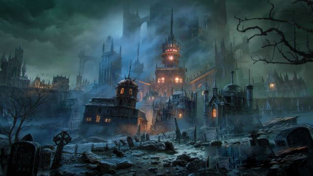 Blender幽灵黑暗恐怖建筑3D模型资产 KitBash3D – Ghost Realm