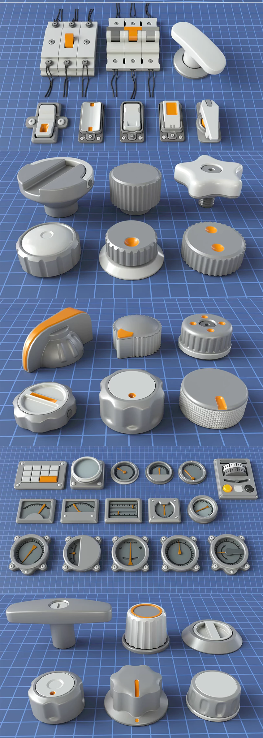  Industrial Kitbash – 9 – 156 pieces