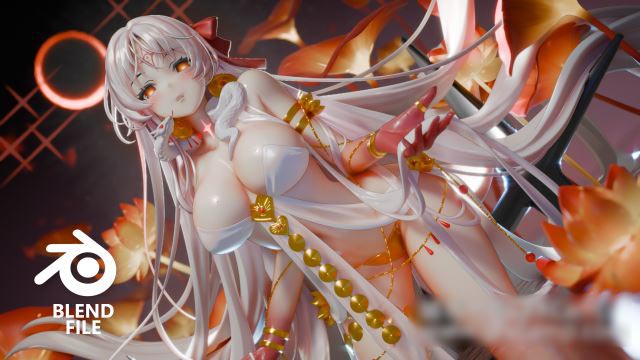 Blender女性角色3D模型 Durga