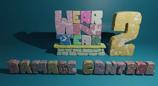 Blender插件-陈旧破损划痕特效 Wear N’ Tear V2.0.0 Pro+使用教程