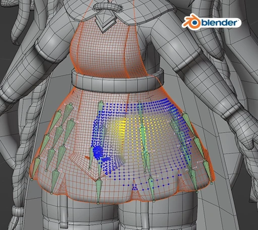 Blender可控权重绑定插件 Easy Envelope V1.0 + 使用教程