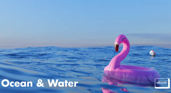 Blender插件-海洋水面动画生成器 Alt Tab Ocean & Water v1.0.0