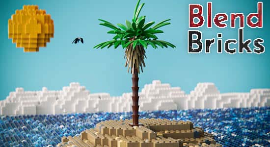 Blender插件-三维乐高玩具模型资产预设 Blendbricks V2.2