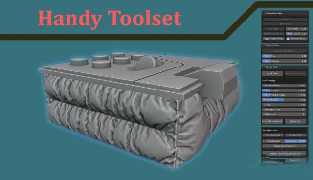 Blender简单实用3D建模功能小工具插件包 Handy Toolset V1.6