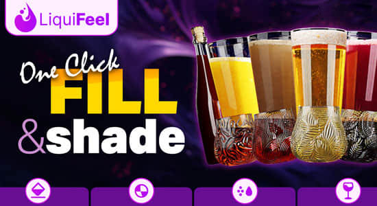 流体液体模拟着色器Blender插件 Liquifeel V1.2+使用教程