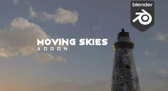 Blender插件-创建动态云层天空动画 Moving Skies v1.0.0