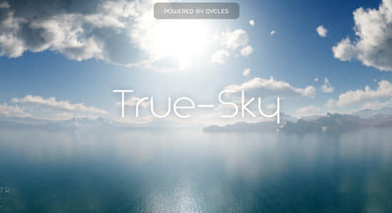 Blender插件-模拟三维空间真实天空 True-Sky V2.2.4