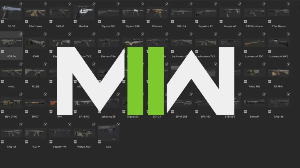 使命召唤：现代战争2 (2022) 游戏武器3D模型建模合集Blender资产库