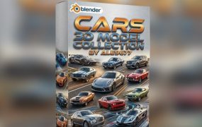 Blender 汽车3D模型合集下载 Cars 3D Model Collection by ale9677
