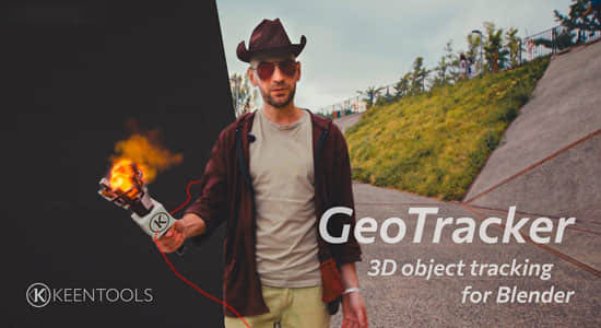 Blender插件下载 FaceTracker+FaceBuilder+GeoTracker V2024.3三维对象运动跟踪