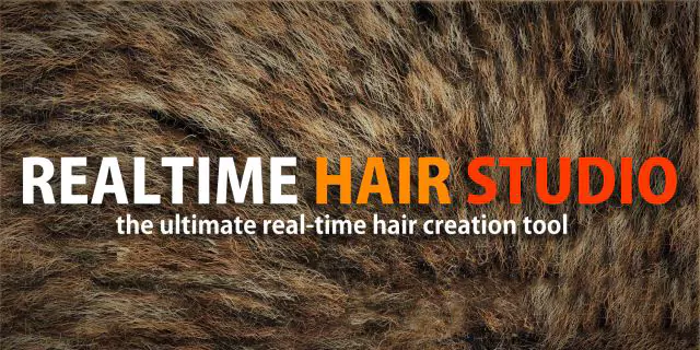 Blender实时毛发头发生成器预设 Real-Time Hair Studio V1.04