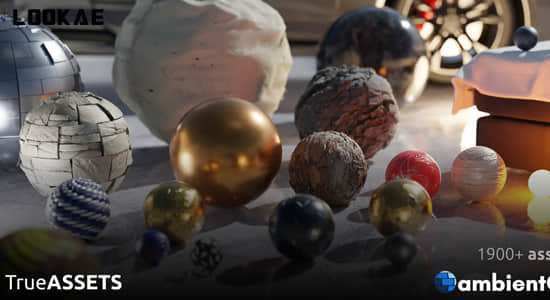 Blender插件下载 True-Assets v4.5.10-材质贴图工程预设标记管理器