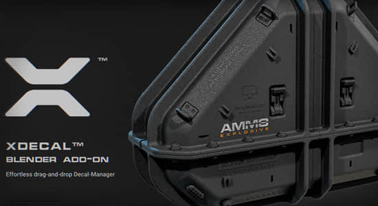 Blender插件下载-XDECAL Manager V1.06贴画纹理装饰管理工具