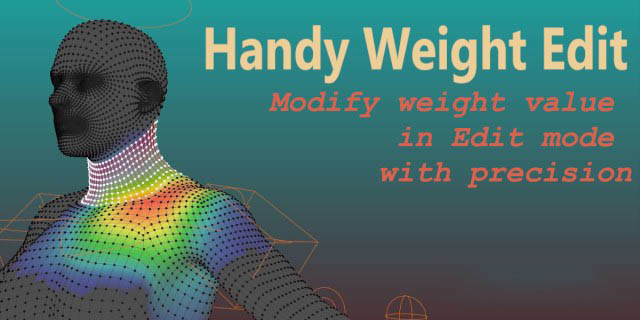 Blender权重编辑插件下载 Handy Weight Edit V1.4.4